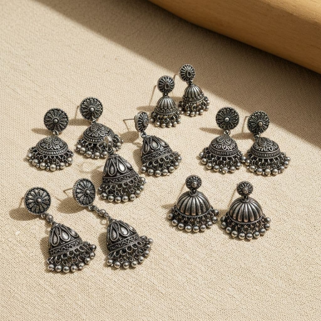 Oxidised Earrings