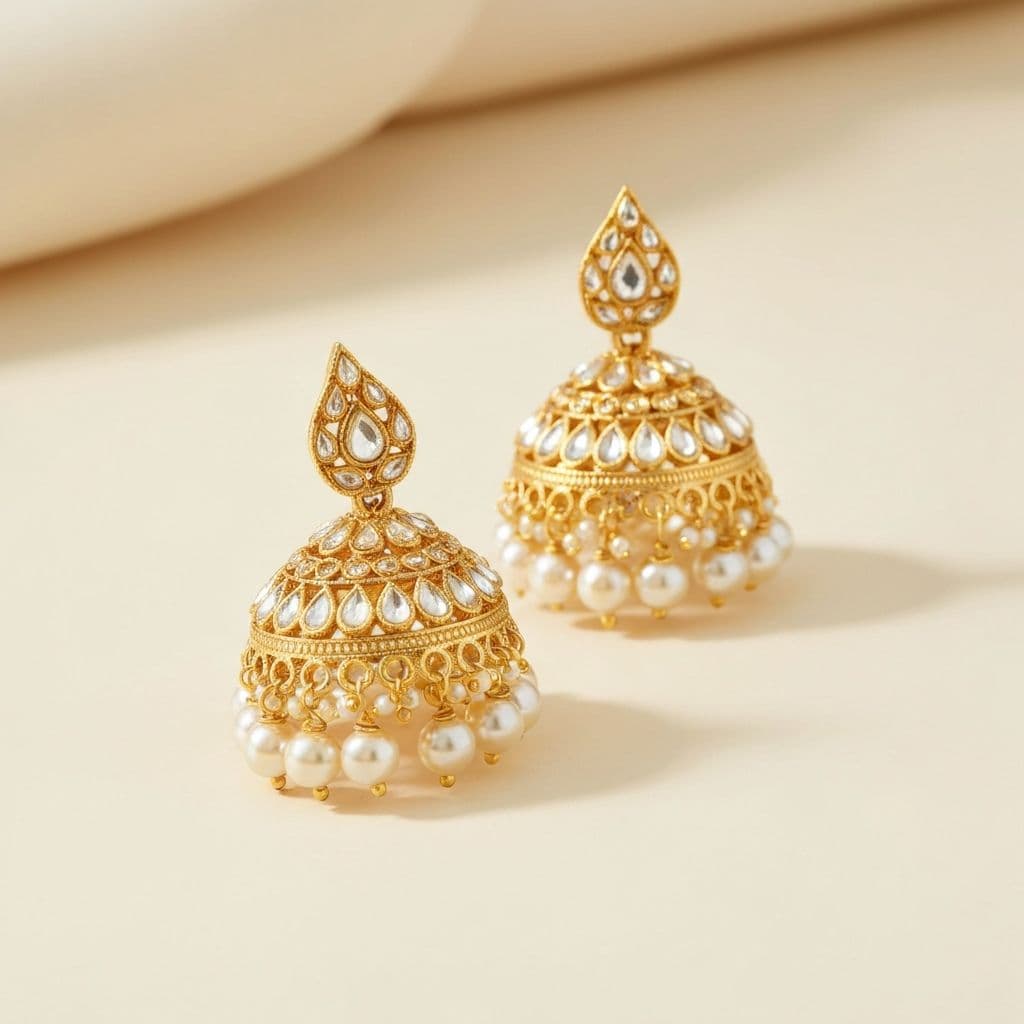 Royal Kundan Jhumkas
