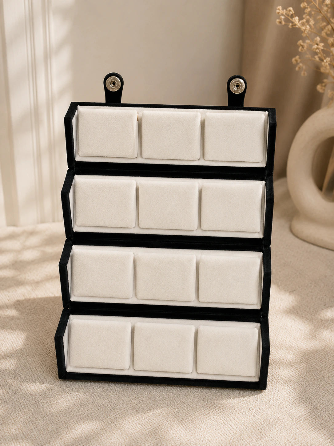 Black Velvet Box with 12 curated earring pairs — view 11